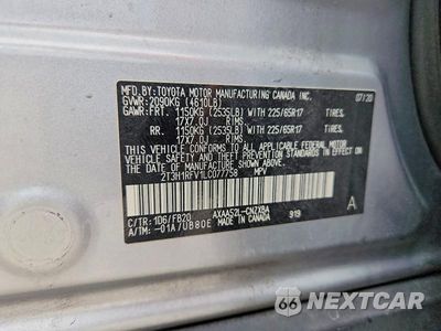 Zdjęcie 13 z 13 samochodu: 2020 TOYOTA RAV4 LE VIN:2T3H1RFV1LC077758 - miniatura