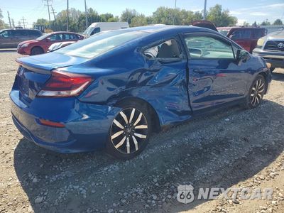 Trzecie zdjęcie samochodu z tyłu: 2014 HONDA CIVIC EXL VIN:2HGFG3B04EH524065 - miniatura
