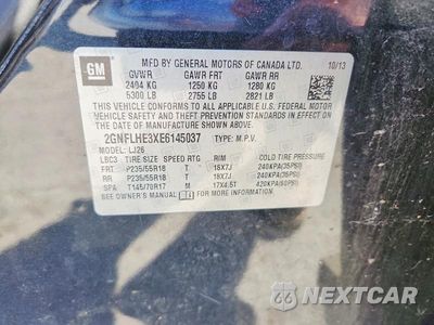 Zdjęcie 14 z 14 samochodu: 2014 CHEVROLET EQUINOX LTZ VIN:2GNFLHE3XE6145037 - miniatura