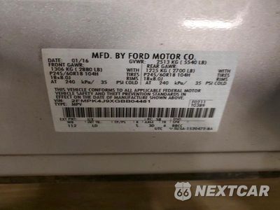 Zdjęcie 13 z 13 samochodu: 2016 FORD EDGE SEL VIN:2FMPK4J9XGBB04481 - miniatura
