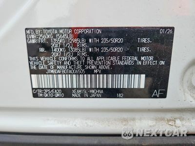 Zdjęcie 14 z 14 samochodu: 2026 TOYOTA BZ LIMITED VIN:JTMBDAFB0TA006505 - miniatura