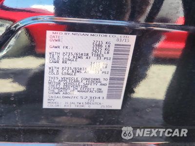Zdjęcie 13 z 13 samochodu: 2015 INFINITI QX60 BASE VIN:5N1AL0MN2FC523041 - miniatura