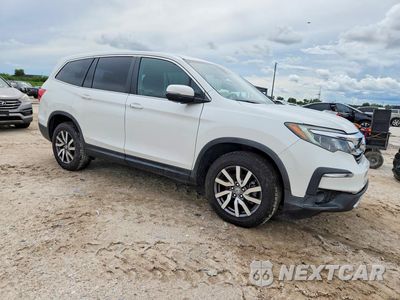 Czwarte zdjęcie samochodu z boku: 2021 HONDA PILOT EX VIN:5FNYF5H30MB013674 - miniatura