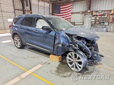 Czwarte zdjęcie samochodu z boku: 2021 FORD EXPLORER PLATINUM VIN:1FM5K8HC6MGA15821 - miniatura