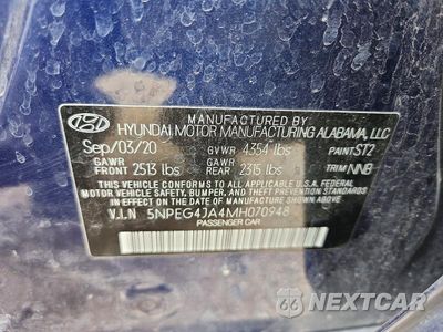 Zdjęcie 12 z 12 samochodu: 2021 HYUNDAI SONATA SE VIN:5NPEG4JA4MH070948 - miniatura