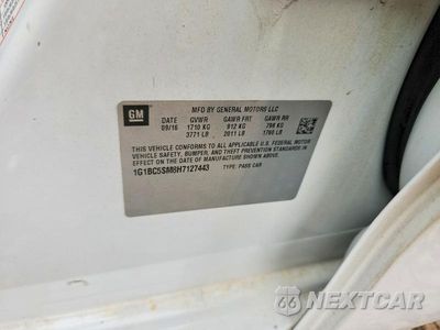 Zdjęcie 12 z 12 samochodu: 2017 CHEVROLET CRUZE LS VIN:1G1BC5SM8H7127443 - miniatura
