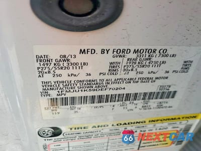 Zdjęcie 13 z 13 samochodu: 2013 FORD EXPEDITION LIMITED VIN:1FMJU1K59DEF70204 - miniatura