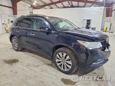 Czwarte zdjęcie samochodu z boku: 2015 ACURA MDX TECHNOLOGY VIN:5FRYD4H40FB022658 - miniatura