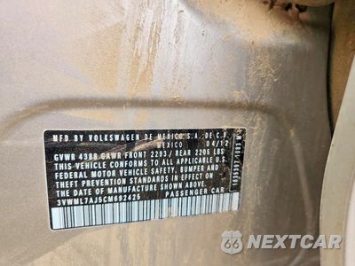 Zdjęcie 12 z 12 samochodu: 2012 VOLKSWAGEN JETTA TDI VIN:3VWML7AJ5CM692425 - miniatura