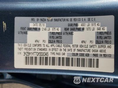 Zdjęcie 12 z 12 samochodu: 2016 MAZDA 3 TOURING VIN:3MZBM1M77GM308345 - miniatura