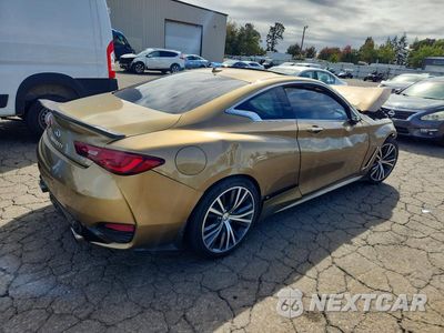 Trzecie zdjęcie samochodu z tyłu: 2018 INFINITI Q60 3.0T LUXE VIN:JN1EV7EK7JM343198 - miniatura
