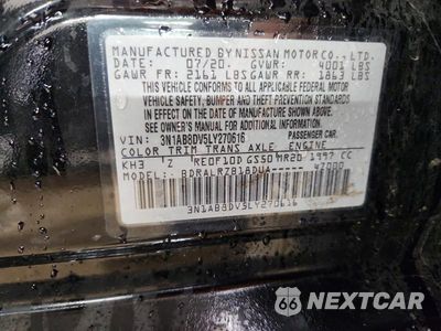 Zdjęcie 13 z 13 samochodu: 2020 NISSAN SENTRA SR VIN:3N1AB8DV5LY270616 - miniatura