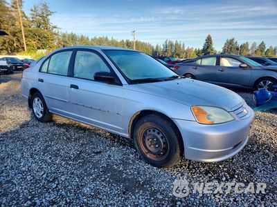 Czwarte zdjęcie samochodu z boku: 2001 HONDA CIVIC LX VIN:1HGES16521L075681 - miniatura