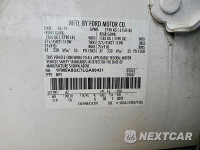Zdjęcie 13 z 13 samochodu: 2020 FORD EXPLORER ST VIN:1FM5K8GC7LGA09431 - miniatura