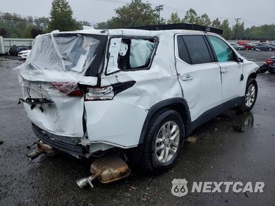 Trzecie zdjęcie samochodu z tyłu: 2021 CHEVROLET TRAVERSE LS VIN:1GNEVFKWXMJ172636 - miniatura