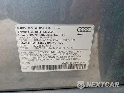 Zdjęcie 13 z 13 samochodu: 2015 AUDI Q3 PREMIUM PLUS VIN:WA1EFCFS0FR006412 - miniatura