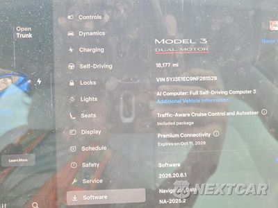 Zdjęcie 9 z 13 samochodu: 2022 TESLA MODEL 3 VIN:5YJ3E1EC9NF261529 - miniatura