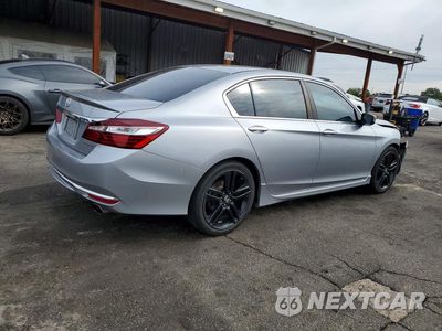 Trzecie zdjęcie samochodu z tyłu: 2017 HONDA ACCORD SPORT VIN:1HGCR2F51HA219574 - miniatura