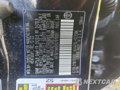 Zdjęcie 12 z 12 samochodu: 2023 TOYOTA CAMRY SE VIN:4T1G11AK0PU761000 - miniatura