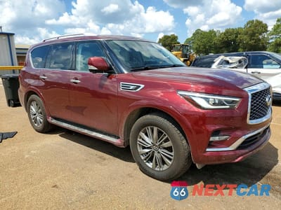 Czwarte zdjęcie samochodu z boku: 2022 INFINITI QX80 LUXE VIN:JN8AZ2AF8N9740671 - miniatura