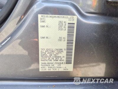 Zdjęcie 12 z 12 samochodu: 2019 NISSAN ALTIMA S VIN:1N4BL4BVXKC204683 - miniatura