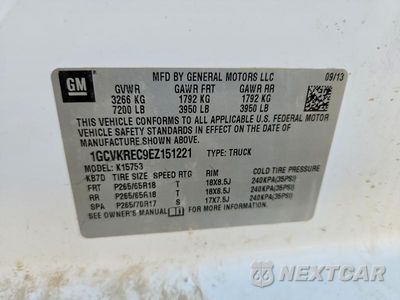 Zdjęcie 13 z 13 samochodu: 2014 CHEVROLET SILVERADO K1500 LT VIN:1GCVKREC9EZ151221 - miniatura