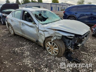 Czwarte zdjęcie samochodu z boku: 2014 INFINITI Q50 PREMIUM VIN:JN1BV7AR0EM703150 - miniatura