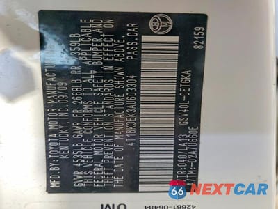 Zdjęcie 12 z 12 samochodu: 2010 TOYOTA CAMRY XLE V6 VIN:4T1BK3EK3AU603304 - miniatura