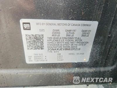 Zdjęcie 13 z 13 samochodu: 2022 CHEVROLET EQUINOX LT VIN:2GNAXUEV8N6100218 - miniatura