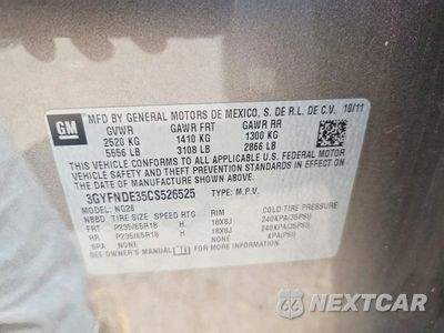 Zdjęcie 14 z 14 samochodu: 2012 CADILLAC SRX LUXURY COLLECTION VIN:3GYFNDE35CS526525 - miniatura