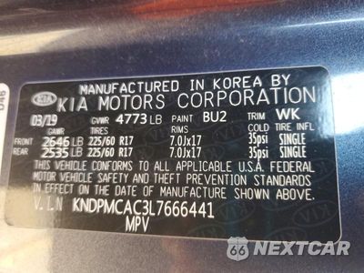 Zdjęcie 13 z 13 samochodu: 2020 KIA SPORTAGE LX VIN:KNDPMCAC3L7666441 - miniatura