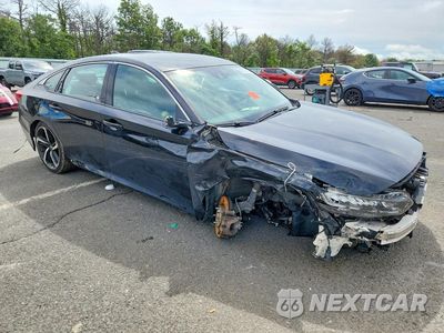 Czwarte zdjęcie samochodu z boku: 2019 HONDA ACCORD SPORT VIN:1HGCV1F34KA128794 - miniatura