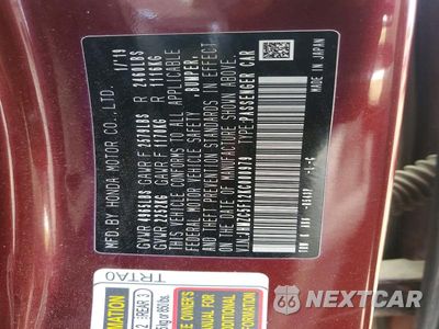 Zdjęcie 13 z 13 samochodu: 2019 HONDA CLARITY VIN:JHMZC5F12KC000979 - miniatura