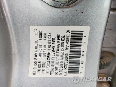 Zdjęcie 12 z 12 samochodu: 2013 HONDA ACCORD LX VIN:1HGCR2F37DA084500 - miniatura