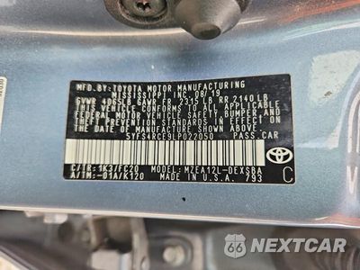 Zdjęcie 12 z 12 samochodu: 2020 TOYOTA COROLLA SE VIN:5YFS4RCE9LP022050 - miniatura