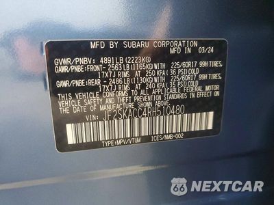 Zdjęcie 13 z 13 samochodu: 2024 SUBARU FORESTER PREMIUM VIN:JF2SKACC4RH510480 - miniatura