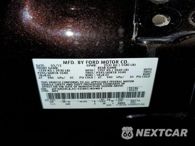 Zdjęcie 14 z 14 samochodu: 2013 FORD EDGE SEL VIN:2FMDK4JC1DBC40461 - miniatura