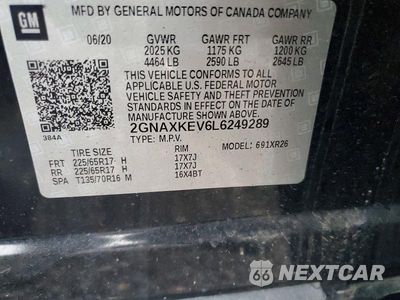Zdjęcie 13 z 13 samochodu: 2020 CHEVROLET EQUINOX LT VIN:2GNAXKEV6L6249289 - miniatura