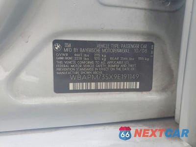 Zdjęcie 12 z 12 samochodu: 2009 BMW 335 I VIN:WBAPM735X9E191149 - miniatura