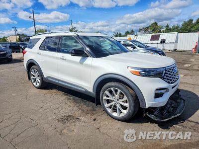 Czwarte zdjęcie samochodu z boku: 2021 FORD EXPLORER PLATINUM VIN:1FM5K8HC2MGA66023 - miniatura