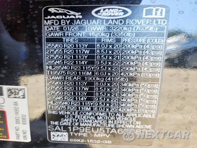 Zdjęcie 14 z 14 samochodu: 2026 LAND ROVER RANGE ROVER SPORT SE VIN:SAL1P9EU5TA630832 - miniatura