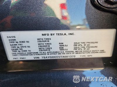 Zdjęcie 12 z 12 samochodu: 2026 TESLA MODEL Y VIN:7SAYGDEE5TA681370 - miniatura