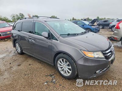 Czwarte zdjęcie samochodu z boku: 2015 HONDA ODYSSEY TOURING VIN:5FNRL5H99FB066488 - miniatura