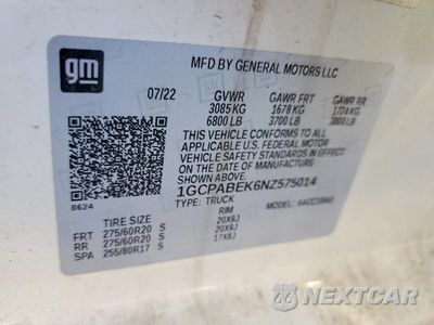 Zdjęcie 13 z 13 samochodu: 2022 CHEVROLET SILVERADO C1500 CUSTOM VIN:1GCPABEK6NZ575014 - miniatura