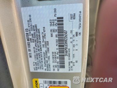 Zdjęcie 12 z 12 samochodu: 2017 FORD FUSION SE HYBRID VIN:3FA6P0LU3HR226507 - miniatura