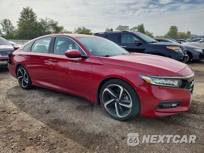 Czwarte zdjęcie samochodu z boku: 2019 HONDA ACCORD SPORT VIN:1HGCV1F33KA020960 - miniatura