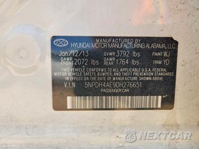 Zdjęcie 13 z 13 samochodu: 2013 HYUNDAI ELANTRA GLS VIN:5NPDH4AE9DH276651 - miniatura