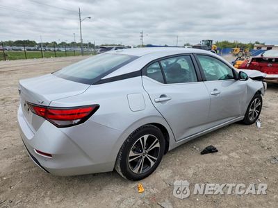 Trzecie zdjęcie samochodu z tyłu: 2021 NISSAN SENTRA SV VIN:3N1AB8CV1MY293085 - miniatura