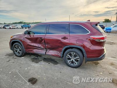 Drugie zdjęcie samochodu z przodu: 2016 TOYOTA HIGHLANDER XLE VIN:5TDJKRFHXGS340280 - miniatura