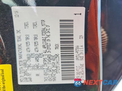Zdjęcie 12 z 12 samochodu: 2017 TOYOTA TUNDRA CREWMAX SR5 VIN:5TFEM5F1XHX113545 - miniatura